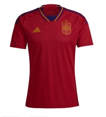 Maillot de foot Espagne Domicile Monde 2022 Manches Courte